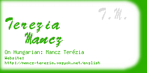 terezia mancz business card